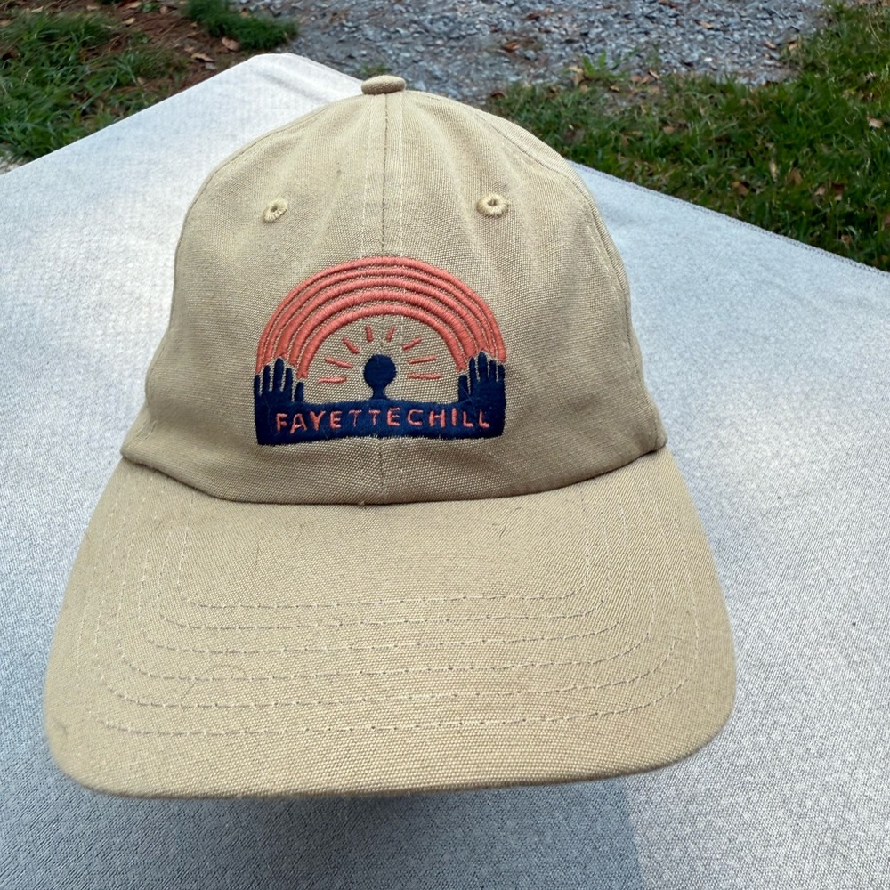 Fayettechill Cap with Embroidered Design Beige